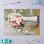 ヴィンテージフランスのエフェラとフローラ 薄葉紙 (クラフト)