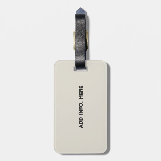 ヴィンテージフランスのエフェラ(紋章の)フラ・ダ・リカスタム ラゲッジタグ (裏面縦)