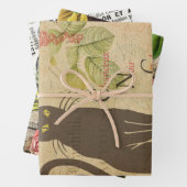 ヴィンテージフランスのエフエマデコップコラージュ3 ラッピングペーパーシート (インサイチュ)