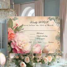 ヴィンテージフランスのエレガントフローラジャンク結婚ジャーナル