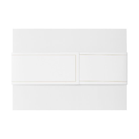 ヴィンテージフランスのエレガント金ゴールドフローラモノグラム結婚ズ 招待状ベリーバンド (裏面例)