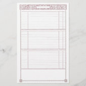 ヴィンテージフランスのオークリーフレッドジャンクジャーナルページ チラシ (裏面)