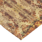 ヴィンテージフランスのオ素朴ンム秋ブラウンダマスク ショートテーブルランナー (コーナー)