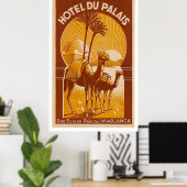 ヴィンテージフランスのカサブランカ旅行ポスター ポスター (ホームオフィス)