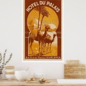 ヴィンテージフランスのカサブランカ旅行ポスター ポスター (キッチン)