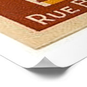 ヴィンテージフランスのカサブランカ旅行ポスター ポスター (角)