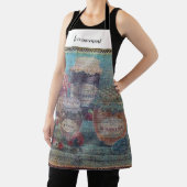 ヴィンテージフランスのカントリーがジャムジャースカスタム エプロン (インサイチュ)