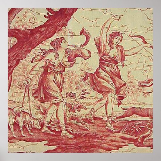 ヴィンテージフランスのカントリーアートプリント ポスター (正面)