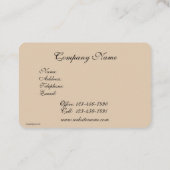 ヴィンテージフランスのカントリーガーデン 名刺 (裏面)