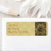 ヴィンテージフランスのカントリーバード差出人住所ラベル ラベル (インサイチュ)