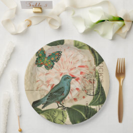 ヴィンテージフランスのカントリーボタニカルパリティーパーティー ペーパープレート