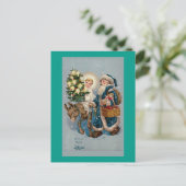 ヴィンテージフランスのカードはがき シーズンポストカード (スタンド正面)