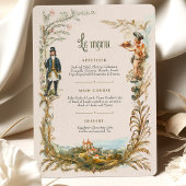 ヴィンテージフランスのカードクラシックチャーム 招待状