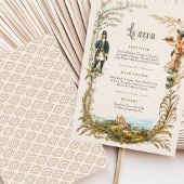 ヴィンテージフランスのカードクラシックチャーム 招待状