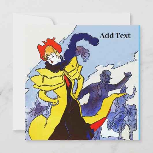 ヴィンテージフランスのカード (正面)