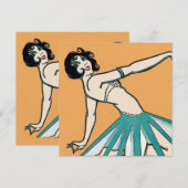 ヴィンテージフランスのカード (正面/裏面)