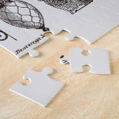 ヴィンテージフランスのガス照明イラストレーション ジグソーパズル (側面)