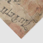 ヴィンテージフランスのガーデンエフエマピンクフローラ 薄葉紙 (詳細)