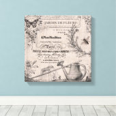 ヴィンテージフランスのガーデン延伸キャンバス キャンバスプリント (インサイチュ (ウッドフロア))