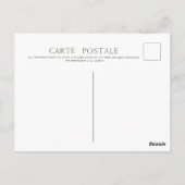 ヴィンテージフランスのガールフォトホリデー ポストカード (裏面)