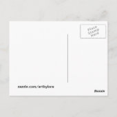 ヴィンテージフランスのガール冬 ポストカード (裏面)