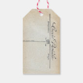 ヴィンテージフランスのギフトガールズギフトラベル ギフトタグ (裏面)