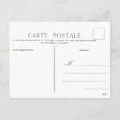 ヴィンテージフランスのギフトガールボーイクリスマスツリー玩具 シーズンポストカード (裏面)