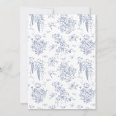 ヴィンテージフランスのクラシックブエレガントルフローラ結婚ズ 招待状 (裏面)