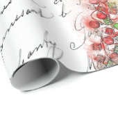 ヴィンテージフランスのクリスマスツリー(水彩) ラッピングペーパー (ロールコーナー)