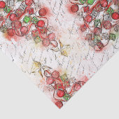 ヴィンテージフランスのクリスマスツリー(水彩) 薄葉紙 (詳細)