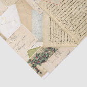 ヴィンテージフランスのクリスマスポストカードコラージュ 薄葉紙 (詳細)