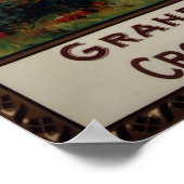 ヴィンテージフランスのグランデブラッスリービール広告 ポスター (角)