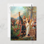 ヴィンテージフランスのグランデブラッスリービール広告 ポストカード (正面/裏面)