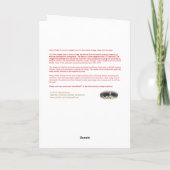 ヴィンテージフランスのグリーティングカード シーズンカード (裏面)