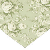 ヴィンテージフランスのグリーンコテージインスピレーション ロングテーブルランナー (コーナー)