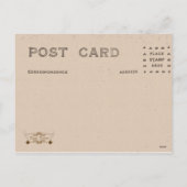 ヴィンテージフランスのコテージカントリークリスマスポストカード シーズンポストカード (裏面)