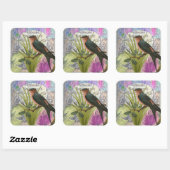 ヴィンテージフランスのコラージュ香水ラベル スクエアシール (シート)