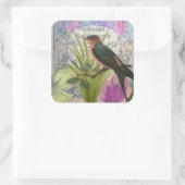 ヴィンテージフランスのコラージュ香水ラベル スクエアシール (バッグ)