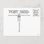 ヴィンテージフランスのサンタクリスマスエブトレックコラージュ シーズンポストカード (裏面)