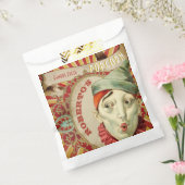 ヴィンテージフランスのサーカスピエロポップコーンバッグ フェイバーバッグ (封をした状態)