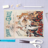 ヴィンテージフランスのシアターのポスター – decompage ephemera 薄葉紙 (クラフト)