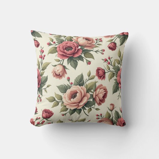 ヴィンテージフランスのシック クッション (正面)