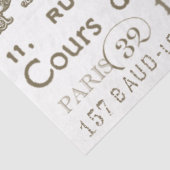 ヴィンテージフランスのシティネームパリコラージュ 薄葉紙 (詳細)