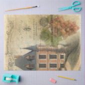 ヴィンテージフランスのシャトーブズヴィンヤードデクページ 薄葉紙 (クラフト)