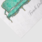 ヴィンテージフランスのシャトーミントドールハウスデクページ 薄葉紙 (詳細)