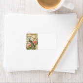 ヴィンテージフランスのシャビーシックピーコック ラベル (インサイチュ)