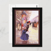 ヴィンテージフランスのショッピング ポストカード (正面/裏面)