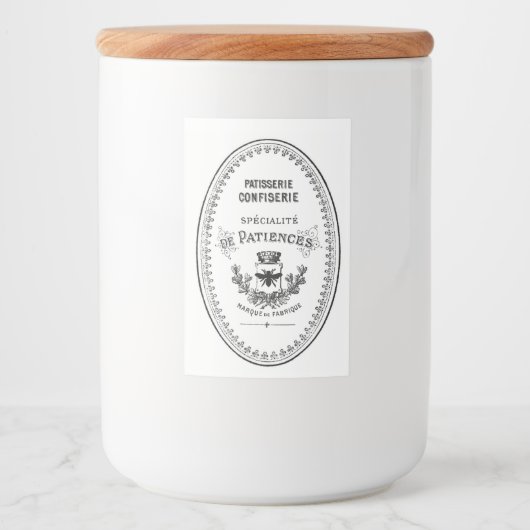 ヴィンテージフランスのショップのラベル フードラベル (正面)