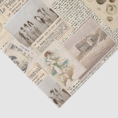 ヴィンテージフランスのシーサイドコラージュティッシュペーパー 薄葉紙 (詳細)
