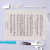 ヴィンテージフランスのシート音楽 薄葉紙 (クラフト)